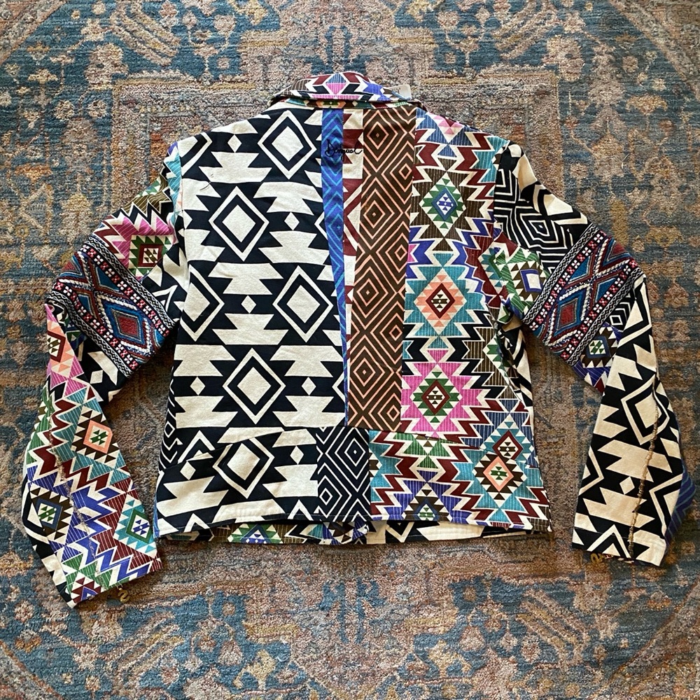 NWT Desigual Canvas and Bead Moto Jacket - Picture 3 of 5